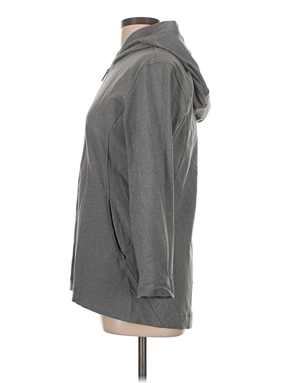 Lululemon City Trek Gray Hooded Full Zip Jacket Size 12 - Picture 5 of 10